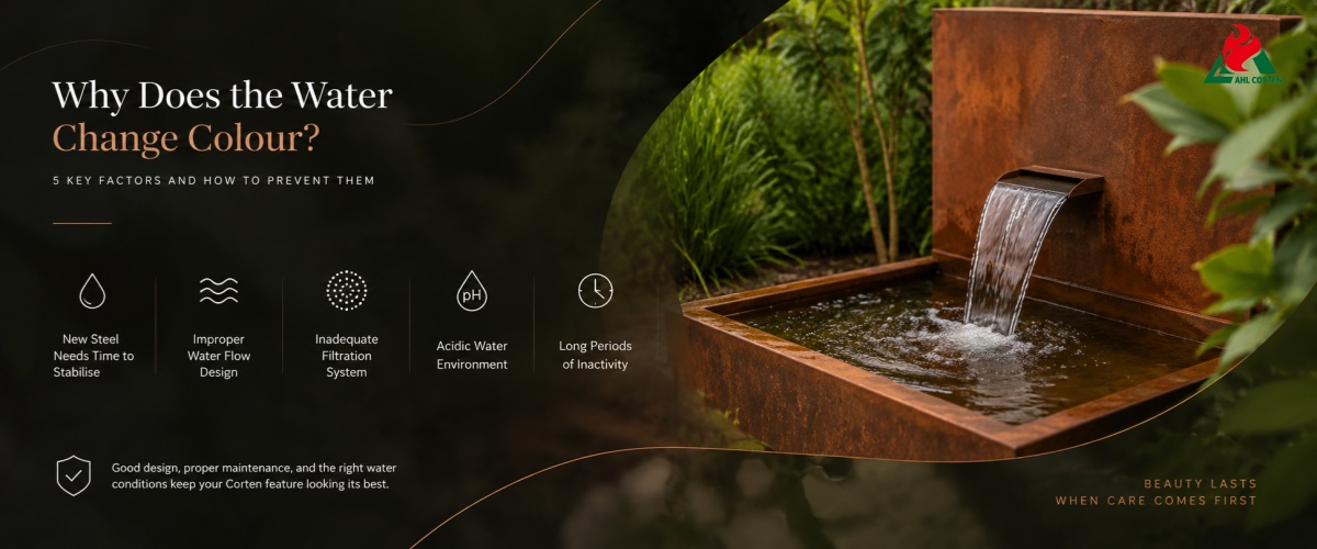 5 Main Causes of Water Discolouration in Corten Water Features